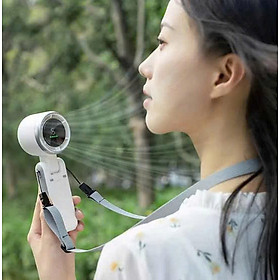 Mua  KoSuyTu  Quạt ION Cầm Tay - 5 Tốc Độ Gió Hiển Thị Màn Hình Led  Pin Trâu 4000mAh  Xoay 180 Độ  Gấp Gọn  Có Dây Đeo