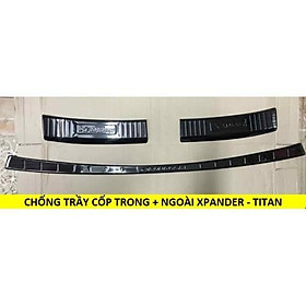 Ốp chống trầy cốp trong và ngoài xe Xpander TITAN - Chống trày bên trong