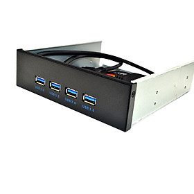 Front Panel USB Hub 4 USB 3.0 Port 19 Pin to 4 Interface for Computer PC