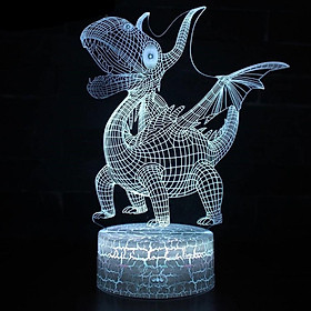 3D Dinosaur Night Light 7 Color Table Lamp Home Decor Kids Gift