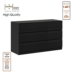 [Happy Home Furniture] OLA, Tủ đựng đồ 6 ngăn kéo, 120cm x 45cm x 72cm ( DxRxC), THK_090
