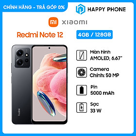 Hình ảnh Điện thoại Xiaomi Redmi Note 12 (4GB/128GB) - Hàng chính hãng