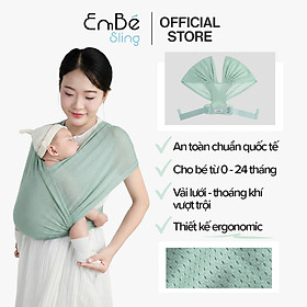 Địu Vải Lưới EmBé Sling WindMesh Thoáng Khí