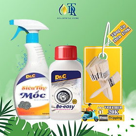 Combo Bột Thông Cống Cực Mạnh,Tẩy Lồng Máy Giặt,Thông Bồn Cầu Be-easy+Tẩy Mốc Quần Áo,Tẩy Mốc Tường,Tẩy Mốc Gioăng Cao Su Máy Giặt Dr.C