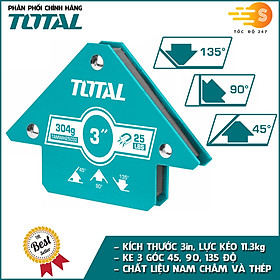 Ke góc nam châm hàn 3 góc 3in-4in TOTAL TAMWH25032 và TAMWH50042