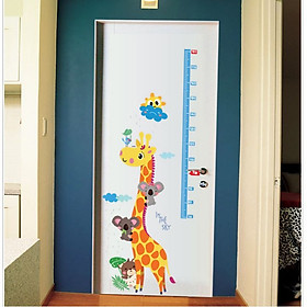 Mua Decal dán tường Thước đo chiều cao Hươu cao cổ AmyShop DTD018 (140x90cm)
