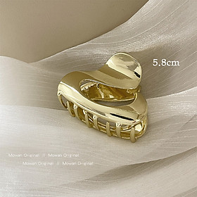 Kẹp tóc kim loại hình học - kẹp tóc tam giác - kẹp tóc gợn sóng phong cách vintage - kẹp tóc càng cua thời trang mẫu mới phong cách Hàn Quốc