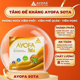 Bảo Vệ Hô Hấp Ayofa Sota Tăng Đề Kháng, Bổ Phổi Ngăn Ngừa Viêm Họng Hết Ho, Đờm Dai Dẳng