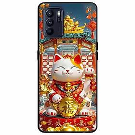 Ốp lưng cho Oppo Reno 2Z - 2F - 6Z - 7Z 5G - 8Z 5G - 8T 4G - 8T 5G - A96 5G - Mèo Thần Tài Đẹp - Hàng Chính Hãng