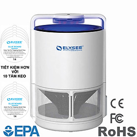 Đèn bắt muỗi và côn trùng Elysee AUTO MAGIC SUPERNOVA-EW14 KÈM 10 TẤM KEO TỰ DÍNH - Hàng chính hãng