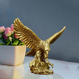 Resin Eagle Sculpture, Collectible Creative Ornament Craft Decorative Modern Statue for Drawing Room  Restaurant Wedding