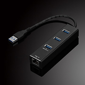 USB3.0 Gigabit Ethernet Adapter Network Adapter + 3 Port 3.0 HUB Concentrator