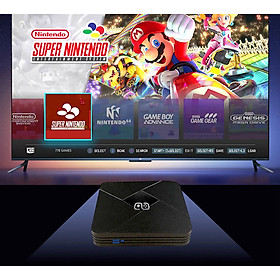 Máy chơi game đa năng 4K game PS1 NES Sega GBA kiêm Android TV Wifi (tay cầm có dây 50000 game) - Dịch vụ Minh Tuấn