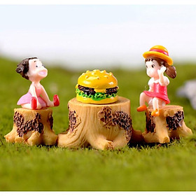 Mua Mô hình gốc cây lớn  nhỏ làm bàn ghế trang trí tiểu cảnh  terrarium quà tặng trang trí