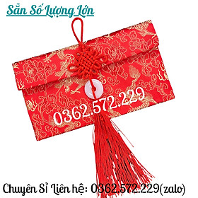 [Sỉ Rẻ] Bao Lì Xì Vải Gấm Hình Rồng Phụng May Mắn Cao Cấp Ngày Tết ,Cưới Hỏi, Nạp Tài