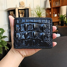 Ví cá sấu Gai lưng. Đan viền thủ công siêu bền VS1V08D