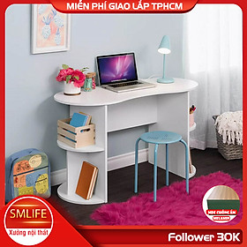 Mua Bàn làm việc  bàn học gỗ hiện đại SMLIFE Dekunobu | Gỗ MDF dày 17mm chống ẩm | D120xR50xC75cm