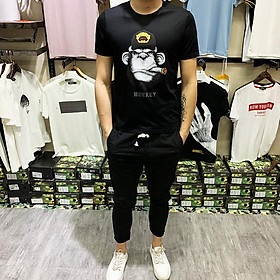Áo thun Nam họa tiết  in hình khỉ độc đáo chất liệu vải Cotton cao cấp dáng ôm co giãn dễ phối đồ hợp thời trang giới trẻ - Mẫu HOT