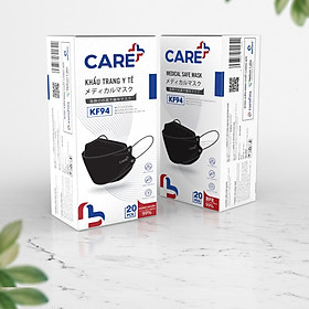 Combo 2 hộp khẩu trang KF94 CARE+ màu đen