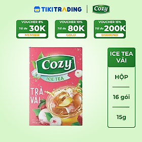 Cozy Icetea Vải 16 gói x 15g Hộp