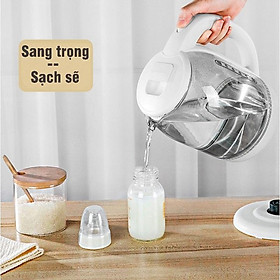 Bình Đun Nước Siêu Tốc - Ấm Siêu Tốc Thủy Tinh Công Suất 700-1500W Dung Tích 1.8-2L