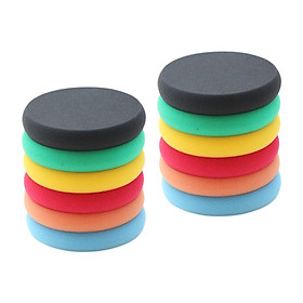 Hình ảnh 12Pcs Car Buffing Sponge Pads 11cm Diameter Waxing Polishing Pad Kit Buffer Fit for Cars Truck Polishing Wheels Sanding Car Repair Care