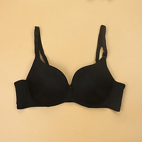 Áo Lót Không Gọng 3 Móc LUPERI LU3AL857 Quả Trơn Dây Lưng To Đệm Mút Dày Có Lớp Lưới Tạo Thông Thoáng Và Nâng Ngực Tốt