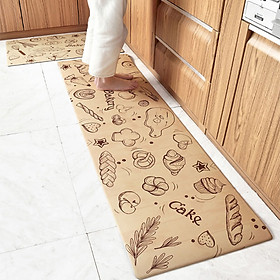 Mua Thảm Nhà Bếp Da PU Cao Cấp 45x150CM - NB001 - Nâu Cafe