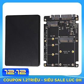 Adapter Chuyển Đổi SSD mSATA + M2 SATA (2 in 1) to SATA iii 2.5 inch (Màu ngẫu nhiên)