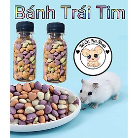 Bánh trái tim rau củ .thức ăn bành xốp họ trợ mài răng cho hamster thỏ bọ sóc chinchilla