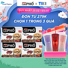 Combo 4 hộp Cà phê Phố Đen Đá - Maccoffee hộp 10 gói x 16g