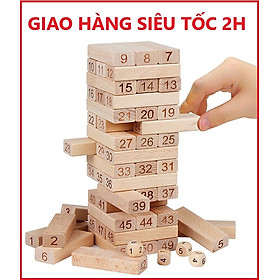 Bộ đồ chơi rút gỗ mini 54 thanh 