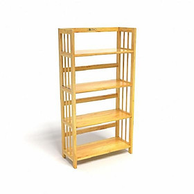Mua Kệ sách 4 tầng màu tự nhiên 52x28x120