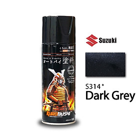 Sơn xịt Samurai Kurobushi - MÀU XÁM ĐẬM Suzuki S314 400ml