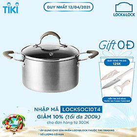 Nồi Lock&Lock Handycook LHD1142 Có Nắp Đậy 14cm - Màu Xám