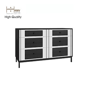 [Happy Home Furniture] TAKO, Tủ lưu trữ 6 ngăn kéo - chân sắt , 120cm x 45cm x 75cm ( DxRxC), THK_133