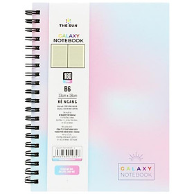 Sổ Lò Xo Bìa Cứng Galaxy B6 - Kẻ Ngang - 160 Trang 80gsm - The Sun 02
