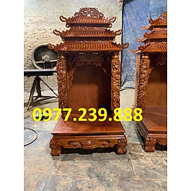 bàn thờ thần tài gỗ xoan đào 61cm