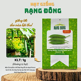 Mua Hạt giống Mướp Hương Xanh Lai F1 Rado 39 (1g~12 hạt) sinh trưởng khỏe  năng suất cao  dễ chăm sóc - Hạt giống Rạng Đông