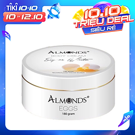 Kem dưỡng trắng body trứng gà Almonds- Nano Collagen Eggs 180g