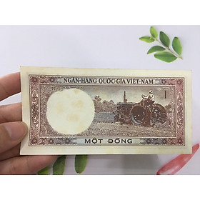 Mua 1 đồng xe may cày  tiền cổ thời bao cấp  tiền đẹp mới như hình  tặng phơi nylon bảo vệ tiền