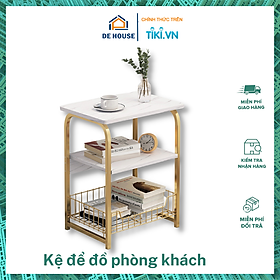 Kệ Để Đồ Phòng Khách, Bàn Góc Trang Trí Cạnh Ghế Sofa Phong Cách Bắc Âu