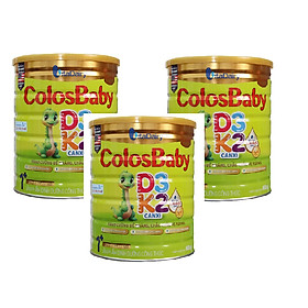 Combo 3 lon Sữa công thức Colosbaby D3K2 1+ lon 800g - Tăng cường đề kháng, Chắc khoẻ hệ xương