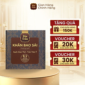 Khăn Bao Sái Bàn Thờ Bảo Trầm – Khăn Lau Đa Năng 12 Miếng/Hộp