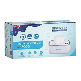 Máy Làm Ấm Khăn Ướt BIOHEALTH BH8900 - Làm ấm nhanh và đồng đều, điều chỉnh nhiệt độ phù hợp, màn hình LED, sức chứa 80 khăn, nguồn USB, giữ khăn ấm tiện lợi cho mẹ và bé tại nhà