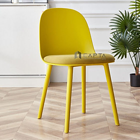 Mua Ghế cafe tiếp khách thân nhựa nệm vải Ghế ăn nhỏ gọn cho căn hộ hiện đại HCM  CC1553-F1