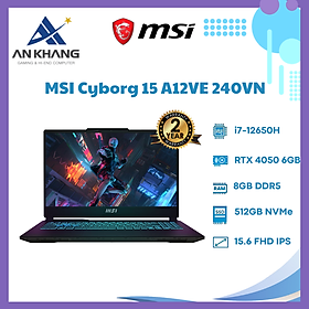 Mua Laptop MSI Cyborg 15 A12VE 240VN (Intel Core i7-12650H | 8GB | 512GB | RTX4050 | 15.6 inch FHD | Win 11 | Đen) - Hàng Chính Hãng - Bảo Hành 24 Tháng