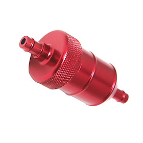 8mm 5/16" Aluminium Red Inline Fuel Petrol Diesels Filter Universal