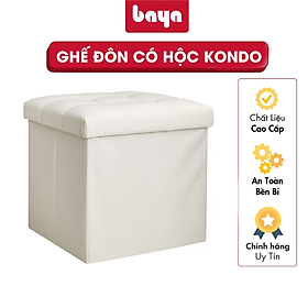 Mua Ghế Đôn BAYA KONDO Thiết Kế Đa Năng Vừa Có Thể Ngồi Và Đựng Đồ Tiện Lợi  Tiết Kiệm Không Gian  Gập Gọn Khi Không Sử Dụng