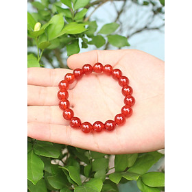 Vòng tay Đá Phong Thủy Mã Não đỏ_10Ly, 19 hạt